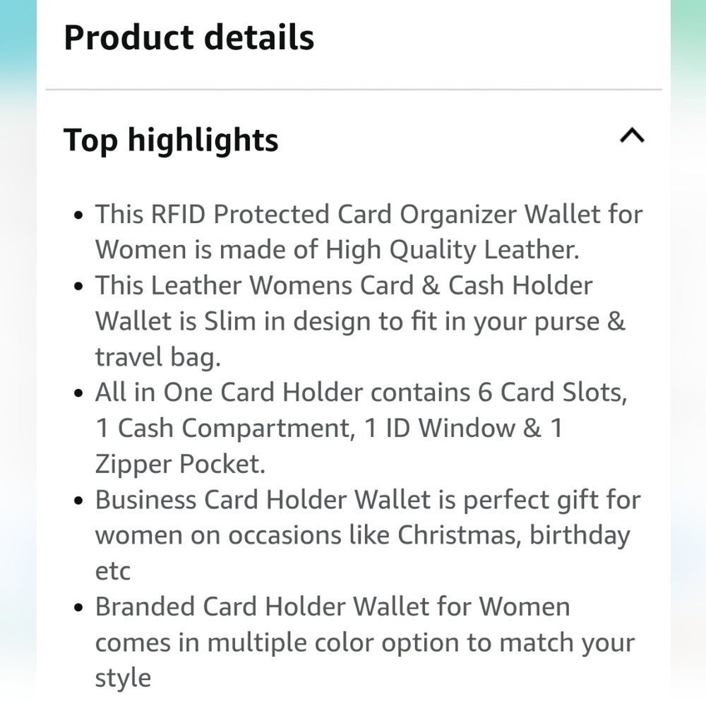 Blue Wallet - Picture 3 of 3